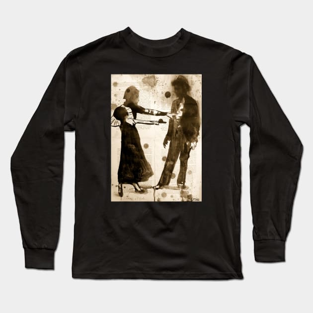 Bonnie & Clyde Long Sleeve T-Shirt by Loui Jover 
